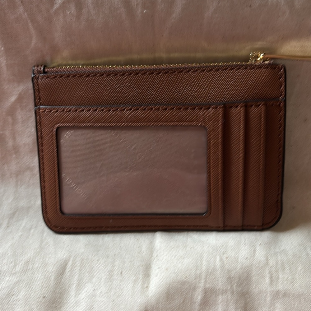 MICHAEL KORS JET SET TRAVEL COINPOUCH ID HOLDER LEATHER WALLET - Picture 2 of 4